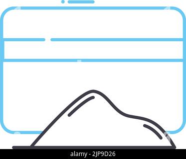 icône de stupéfiants, symbole de contour, illustration vectorielle, signe de concept Illustration de Vecteur