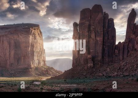 monument vallée, plateau du colorado, réservation nation navajo, monument vallées Banque D'Images