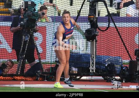 Sandra Perkovic de Croatie Discus de femmes lancer pendant les Championnats d'athlétisme européens 2022 sur 15 août 2022 à Munich, Allemagne - photo Laurent Lairys / ABACAPRESS.COM Banque D'Images