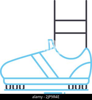 icône de ligne de goujon, symbole de contour, illustration vectorielle, signe de concept Illustration de Vecteur