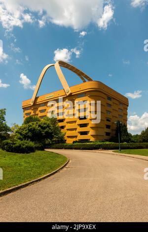 Bâtiment de bureaux à grands paniers de Longaberger à Newark, Ohio Banque D'Images