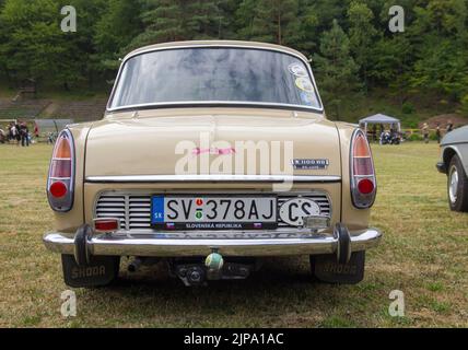 Vue arrière de la version Classic Skoda 1100 MB de Luxe Banque D'Images