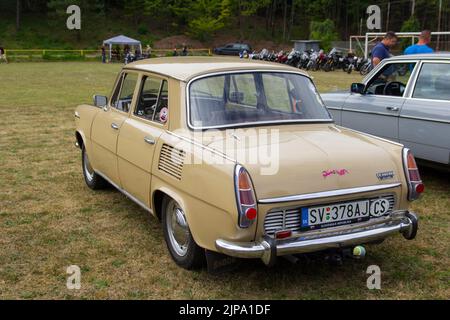 Vue arrière de la version Classic Skoda 1100 MB de Luxe Banque D'Images