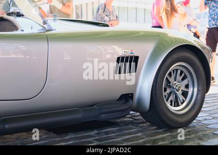 Shelby Cobra 427 SC des années 60 à l'exposition oldtimer de Cologne, vue détaillée du côté en face Banque D'Images