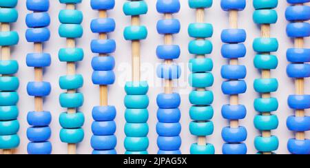 jouet de l'enfant abacus ancienne calculatrice mathématique objet éducatif Banque D'Images