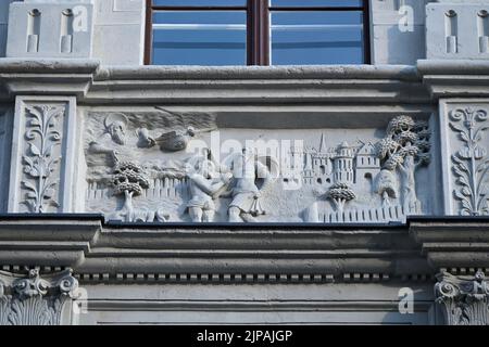 DAS Bibliche Haus, Neißstraße 29, Görlitz ist ein Bürgerhaus in der Görlitzer Altstadt. 16.08.2022 Banque D'Images