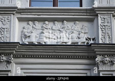 DAS Bibliche Haus, Neißstraße 29, Görlitz ist ein Bürgerhaus in der Görlitzer Altstadt. 16.08.2022 Banque D'Images