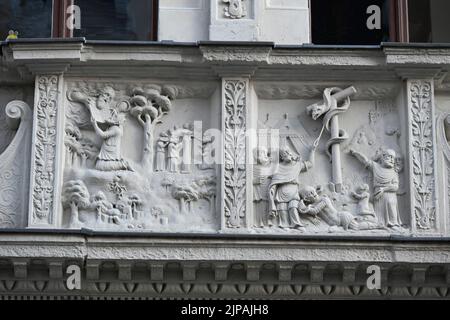 DAS Bibliche Haus, Neißstraße 29, Görlitz ist ein Bürgerhaus in der Görlitzer Altstadt. 16.08.2022 Banque D'Images