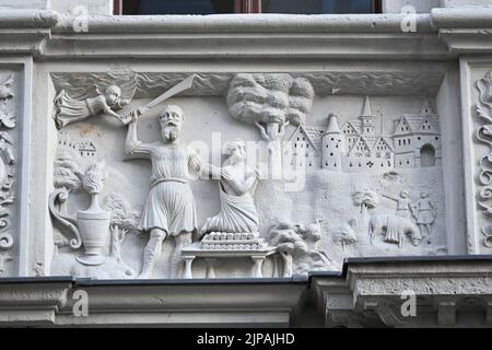 DAS Bibliche Haus, Neißstraße 29, Görlitz ist ein Bürgerhaus in der Görlitzer Altstadt. 16.08.2022 Banque D'Images