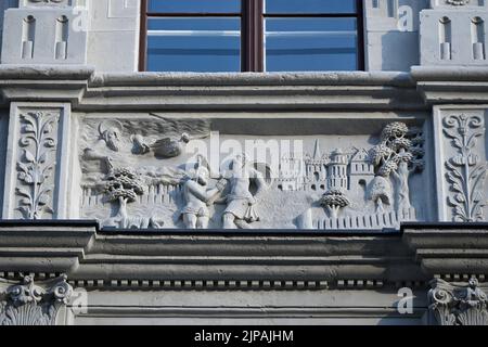 DAS Bibliche Haus, Neißstraße 29, Görlitz ist ein Bürgerhaus in der Görlitzer Altstadt. 16.08.2022 Banque D'Images