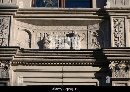 DAS Bibliche Haus, Neißstraße 29, Görlitz ist ein Bürgerhaus in der Görlitzer Altstadt. 16.08.2022 Banque D'Images