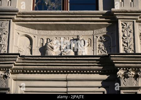 DAS Bibliche Haus, Neißstraße 29, Görlitz ist ein Bürgerhaus in der Görlitzer Altstadt. 16.08.2022 Banque D'Images