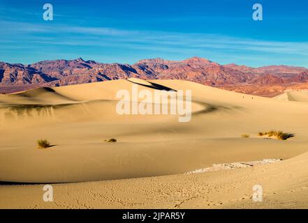 Dunes de sable de Mesquite, parc national de la Vallée de la mort, Californie, Amérique du Nord, États-Unis Banque D'Images