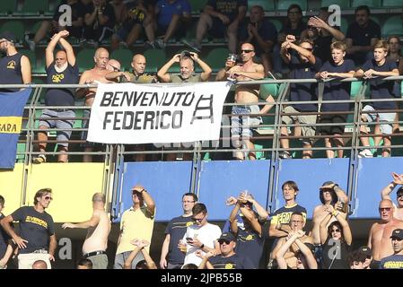 Pendant les Hellas Verona vs Torino FC, 37° série Un match Tim 2021-22 au stade Marcantonio Bentegodi à Vérone, Italie, sur 14 mai 2022. Banque D'Images