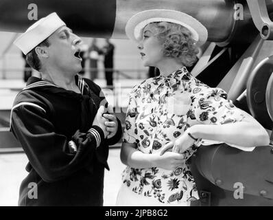 SID Silvers, una Merkel, sur le plateau du film, « Born to Dance », MGM, 1936 Banque D'Images