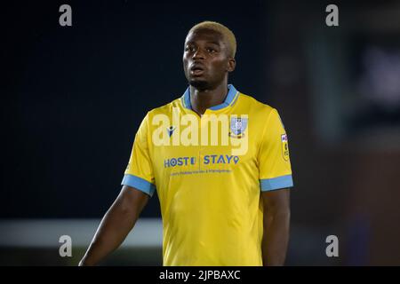 Peterborough, Royaume-Uni. 16th août 2022. Dominic Iorfa #6 de Sheffield mercredi pendant le match à Peterborough, Royaume-Uni le 8/16/2022. (Photo de James Heaton/News Images/Sipa USA) crédit: SIPA USA/Alay Live News Banque D'Images