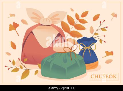 cadeaux traditionnels chuseok Illustration de Vecteur