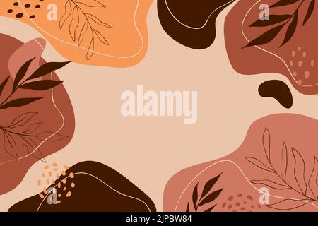 Illustration vectorielle d'arrière-plan en terre cuite dessiné à la main. Illustration de Vecteur