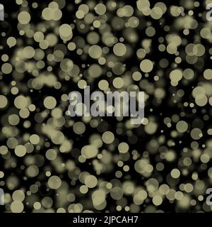 Illustration d'un motif abstrait de points lumineux et de cercles flous fond multicolore tel que bokeh spot bulles particules effet motif sur un fond noir Banque D'Images
