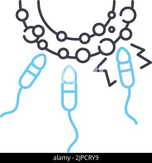 icône de ligne de combinaison radioactive, symbole de contour, illustration vectorielle, signe de concept Illustration de Vecteur