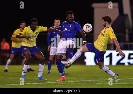 Lors du match de la Vanarama National League entre Oldham Athletic et Wealdstone à Boundary Park, Oldham, le mercredi 17th août 2022. (Crédit : Eddie Garvey | MI News) Banque D'Images