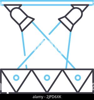 icône de ligne de spot, symbole de contour, illustration vectorielle, signe de concept Illustration de Vecteur