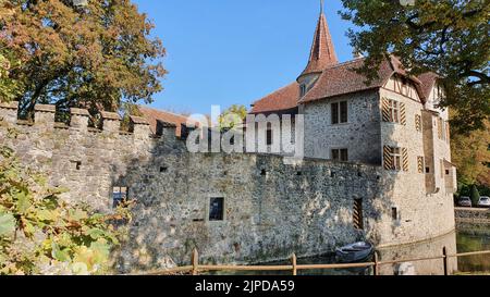 schloss hallwyl, seengen, aabach Banque D'Images