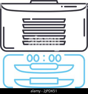 icône de ligne de score, symbole de contour, illustration vectorielle, signe de concept Illustration de Vecteur