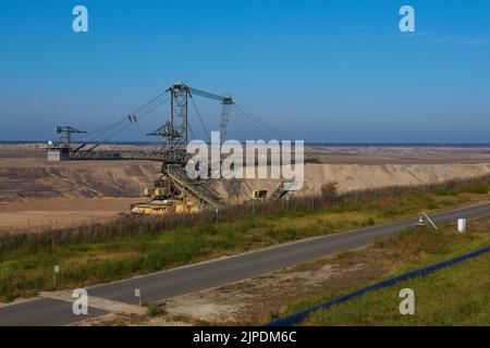 centrale au charbon, janschwalde, mine de charbon, centrales au charbon, janschwaldes, mines à ciel ouvert Banque D'Images