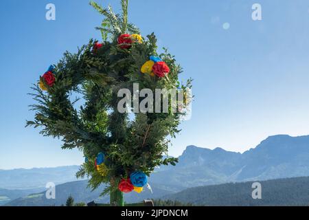 articles de chapellerie, almabtrieb, fuikl, stoisseralm, articles de chapellerie, articles de chapellerie, almabtriebs Banque D'Images