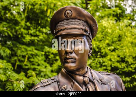 statue de bronze, elvis presley, statues Banque D'Images
