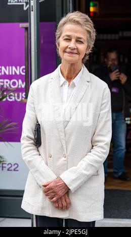 Édimbourg, Écosse, Royaume-Uni, 17th août 2022. La première britannique du film Juniper au Festival international du film d'Édimbourg : l'acteur Charlotte Rampling. Crédit : Sally Anderson/Alay Live News Banque D'Images