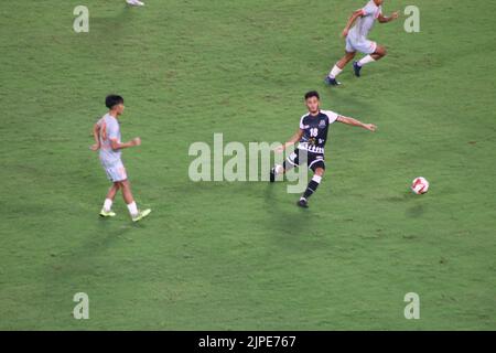 Kolkata, Inde. 16th août 2022. Mohammadán SC avec le maillot noir et blanc a joué contre le FC Goa pour le match no 1 dans le groupe A dans l'édition 131st du Durand Cup football 2022 joué au stade VYBK (Vivekananda Yuba Bharati Krirangan) à Kolkata on, 16-08-2022.Mohammaan SC Beat FC Goa 3-1 (Photo de Dipa Chakraborty/Pacific Press) crédit: Pacific Press Media production Corp./Alay Live News Banque D'Images