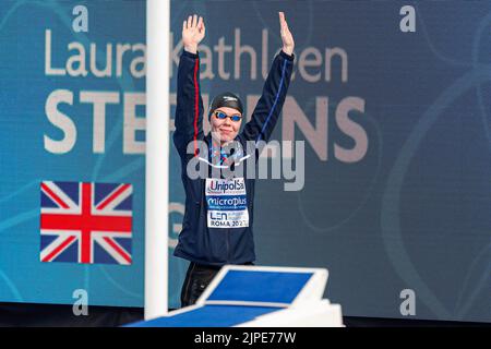 ROME, ITALIE - AOÛT 17: Laura Kathleen Stephens d'Angleterre pendant le papillon féminin 200m à l'Aquatics européen Roma 2022 au Stadio del Nuoto on 17 août 2022 à Rome, Italie (photo par Nikola Krstic/BSR Agency) NOCNSF Banque D'Images