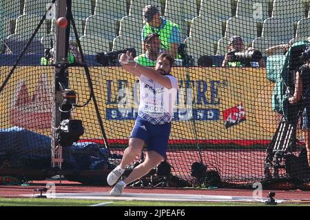 Munich, Allemagne. 17th août 2022. Quentin Bigot de France au cours de l'Athlétisme, lance-marteau pour hommes aux Championnats d'Europe Munich 2022 sur 17 août 2022 à Munich, Allemagne - photo Laurent Lairys/DPPI crédit: DPPI Media/Alamy Live News Banque D'Images