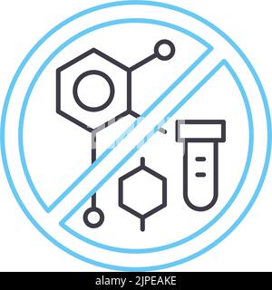 icône de ligne libre parabène, symbole de contour, illustration vectorielle, signe de concept Illustration de Vecteur