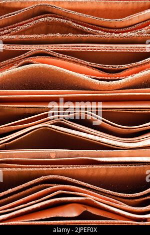 Close up detail de cathodes en cuivre Banque D'Images