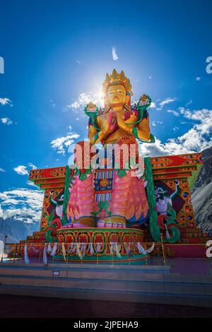 bouddha, bouddha maitreya, gompa diskit, buddhas Banque D'Images