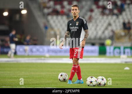 Lodz, Pologne. 17th août 2022. Alejandro Grimaldo lors du match de la Ligue des champions de l'UEFA entre Dynamo Kyiv et Benfica au stade LKS sur 17 août 2022 à Lodz, en Pologne. (Photo de Tomasz Kudala/PressFocus/Sipa USA)France OUT, Pologne OUT Credit: SIPA USA/Alay Live News Banque D'Images