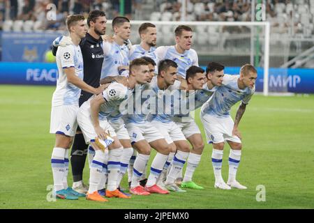 Lodz, Pologne. 17th août 2022. Team Dynamo lors du match de la Ligue des champions de l'UEFA First Leg entre Dynamo Kiev et Benfica au stade LKS sur 17 août 2022 à Lodz, en Pologne. (Photo de Tomasz Kudala/PressFocus/Sipa USA)France OUT, Pologne OUT Credit: SIPA USA/Alay Live News Banque D'Images