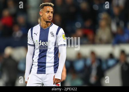 West Bromwich, Royaume-Uni. 17th août 2022. Callum Robinson #7 de West Bromwich Albion semble abattu à plein temps à West Bromwich, au Royaume-Uni, le 8/17/2022. (Photo de Gareth Evans/News Images/Sipa USA) Credit: SIPA USA/Alay Live News Banque D'Images