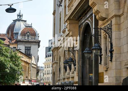 Bucarest, Roumanie - 28 juillet 2022: Le Marmorosch Bucarest, Autograph Collection Hôtels de Marriott, inauguré dans Blank Marmor récemment restauré Banque D'Images