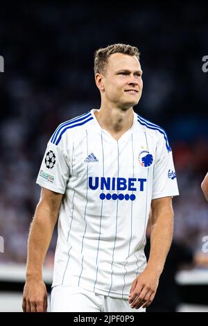 Copenhague, Danemark. 16th, août 2022. Viktor Claesson du FC Copenhague vu lors du match de qualification de l'UEFA Champions League entre le FC Copenhague et Trabzonspur à Parken à Copenhague. (Crédit photo: Gonzales photo - Dejan Obretkovic). Banque D'Images