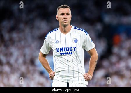 Copenhague, Danemark. 16th, août 2022. Lukas Lerager du FC Copenhagen vu lors du match de qualification de l'UEFA Champions League entre le FC Copenhagen et Trabzonspeur à Parken à Copenhague. (Crédit photo: Gonzales photo - Dejan Obretkovic). Banque D'Images