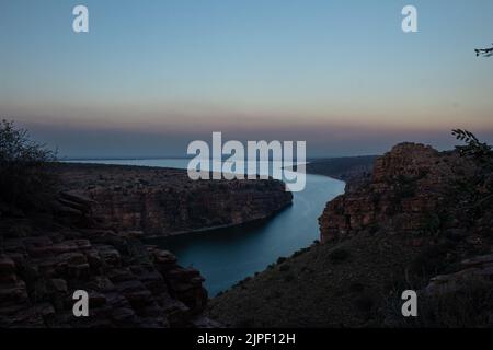 Gandikota Grand Canyon de l'Inde lieu de tourisme situé à Kadapa, Andhra pradesh Banque D'Images