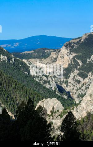 canyon de beaver creek dans la forêt nationale de helena près de york, montana Banque D'Images