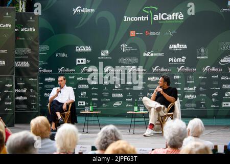 16 août 2022, Marina di Pietrasanta, Lucca, Italie: Clemente Mastella à la rencontre caffà¨ de Versiliana, Clemente Mastella est chef de Noi di Centro. (Credit image: © Stefano Dalle Luche/Pacific Press via ZUMA Press Wire) Banque D'Images