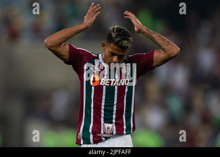 Rio de Janeiro, Brésil. 17th août 2022. MATHEUS MARTINS de Fluminense pendant le match entre Fluminense et Fortaleza dans le cadre de Copa do Brasil 2022 au stade Maracana sur 17 août 2022 à Rio de Janeiro, Brésil. Crédit : Ruano Carneiro/Carneiro Images/Alay Live News Banque D'Images