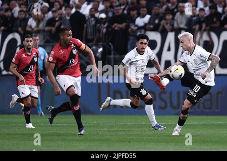 Sao Paulo, Brésil. 18th août 2022. SP - Sao Paulo - 08/17/2022 - COPA DO BRASIL 2022, CORINTHIENS X ATLETICO-GO - Roger Guedes Corinthiens joueur lors d'un match contre Atletico-GO à l'Arena Corinthiens stade pour le championnat Copa do Brasil 2022. Photo: Ettore Chiereguini/ AGIF/Sipa USA crédit: SIPA USA/Alay Live News Banque D'Images