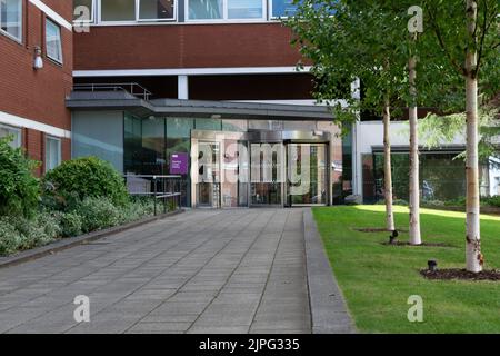 École des arts, des langues et des cultures de l'Université de Manchester. Bâtiment Mansfield Cooper. Banque D'Images